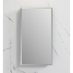 Fresca 20" Wide x 36" Tall Bathroom Medicine Cabinet w/ Mirrors, Beveled Edge
