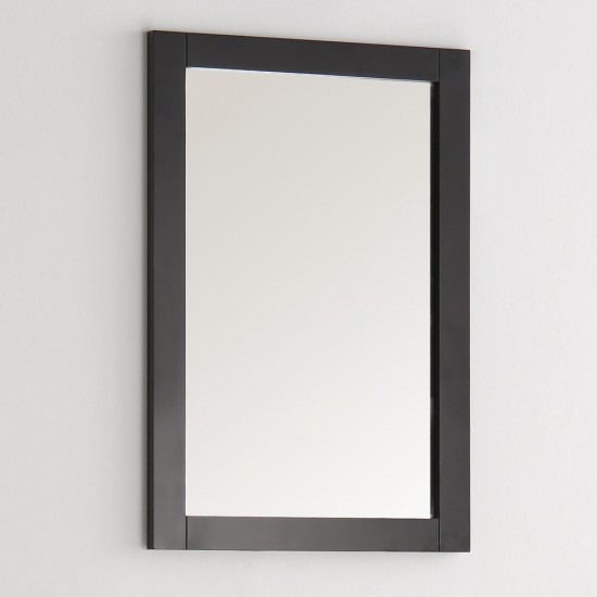 Fresca Hartford 20" Black Traditional Bathroom Mirror