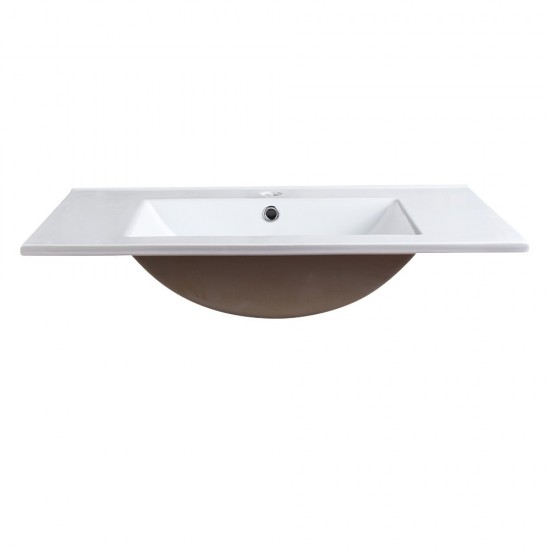 Fresca Torino 30" White Integrated Sink / Countertop