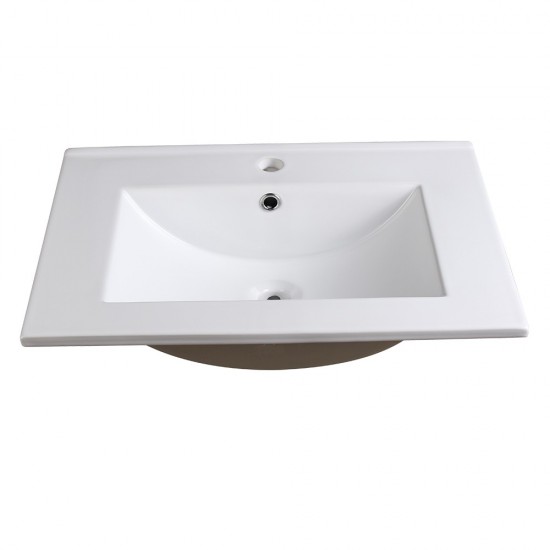 Fresca Allier 24" White Integrated Sink / Countertop