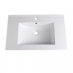 Fresca Allier 30" White Integrated Sink / Countertop