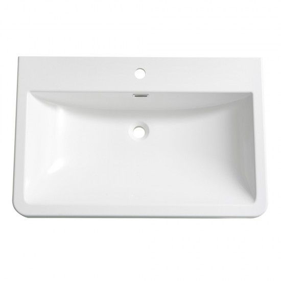 Fresca Milano 32" White Integrated Sink / Countertop