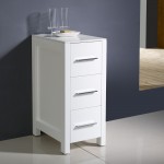 Fresca Torino 12" White Bathroom Linen Side Cabinet