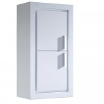 Fresca Allier White Bathroom Linen Side Cabinet w/ 2 Doors