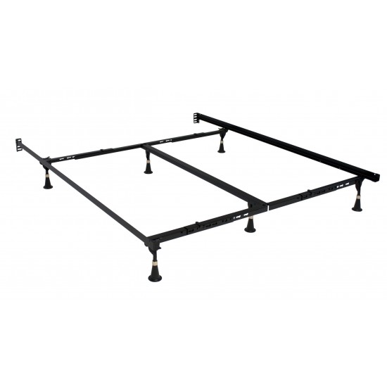 Low Profile Premium Lev-R-Lock Bed Frame Twin/Full/Queen/Cal/E. King w/ 6 Legs