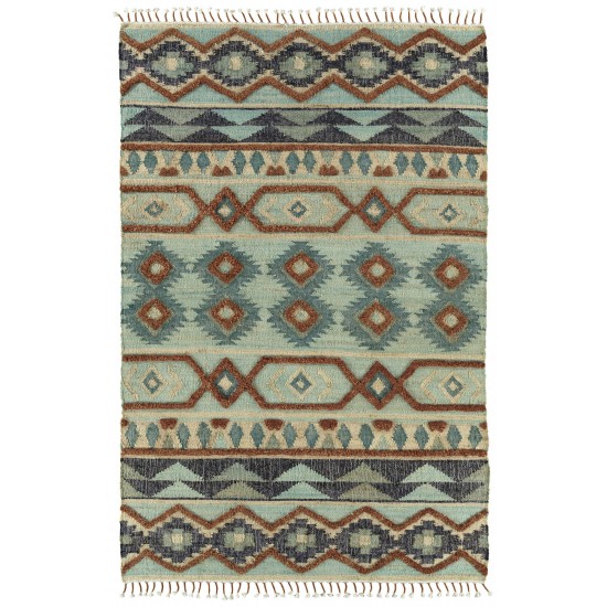 Kaleen Alejandra Collection Light Mint Throw Rug 2' x 3'