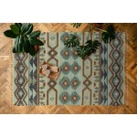 Kaleen Alejandra Collection Light Mint Area Rug 4' x 6'