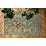 Kaleen Alejandra Collection Light Blue Throw Rug 2' x 3'