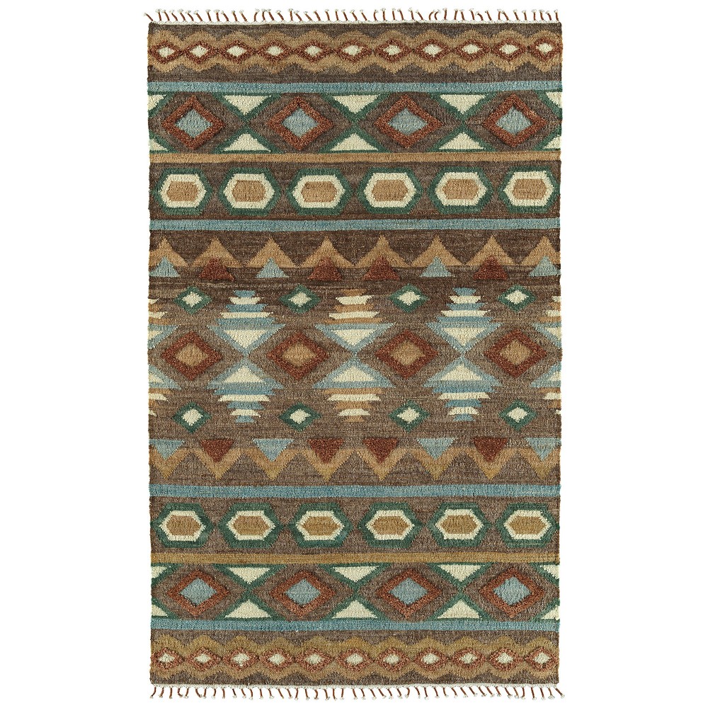 Kaleen Alejandra Collection Dark Brown Area Rug 4' x 6'