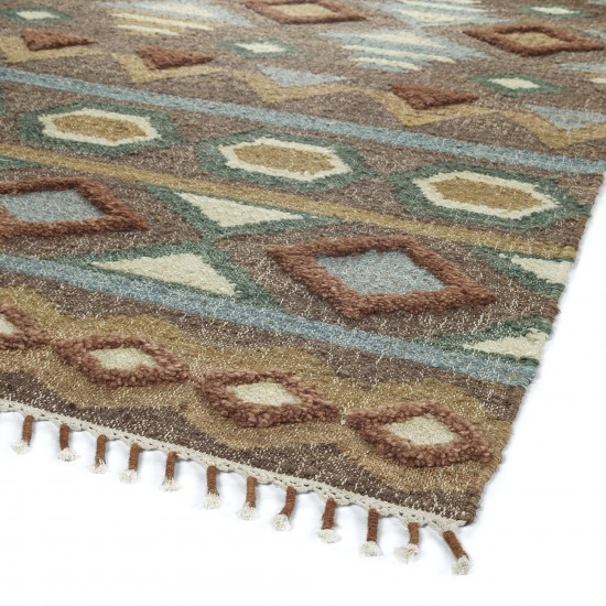 Kaleen Alejandra Collection Dark Brown Area Rug 8' x 10'