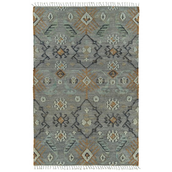 Kaleen Alejandra Collection Light Slate Throw Rug 2' x 3'