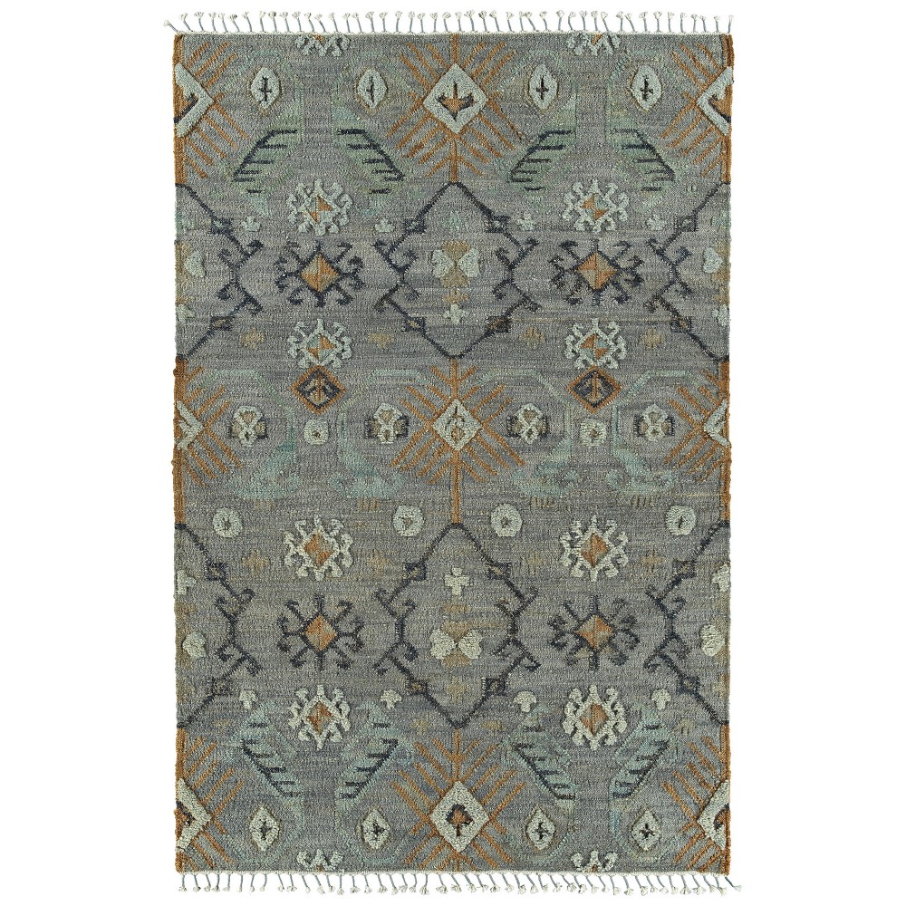 Kaleen Alejandra Collection Light Slate Area Rug 5' x 7'9"