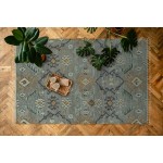 Kaleen Alejandra Collection Light Slate Area Rug 5' x 7'9"