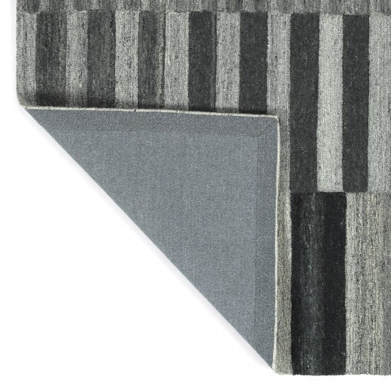 Kaleen Alzada Collection Charcoal Black Runner 2'6" x 8'