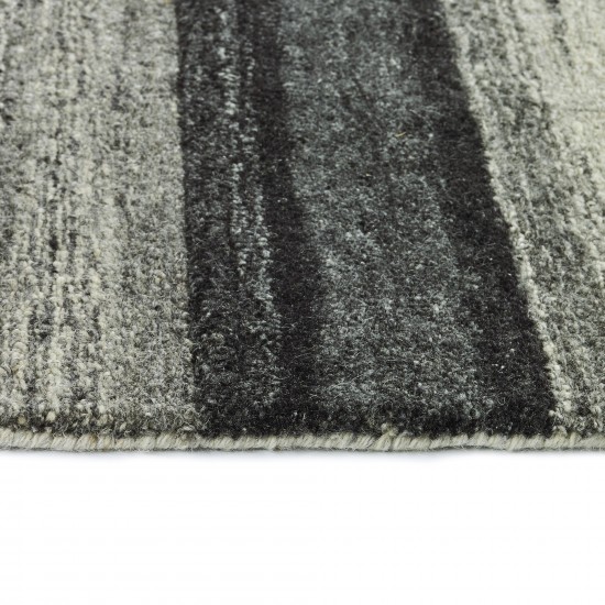 Kaleen Alzada Collection Charcoal Black Throw Rug 3' x 5'