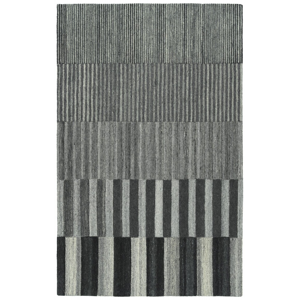 Kaleen Alzada Collection Charcoal Black Area Rug 5' x 7'9"