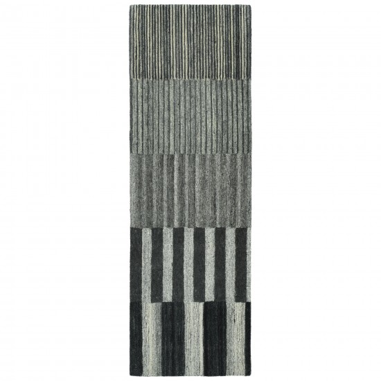 Kaleen Alzada Collection Charcoal Black Area Rug 5' x 7'9"