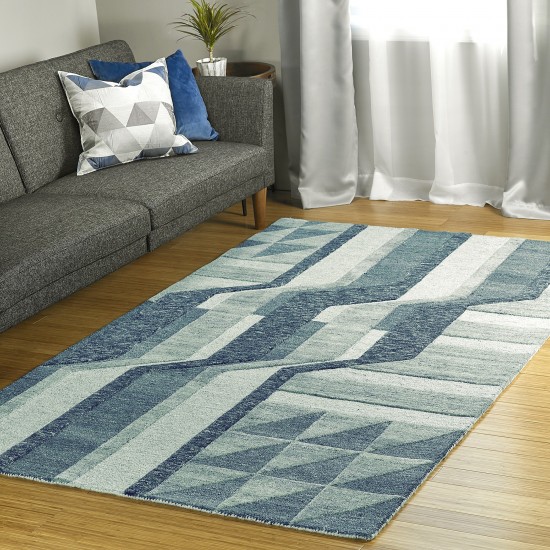 Kaleen Alzada Collection Blue Navy Runner 2'6" x 8'