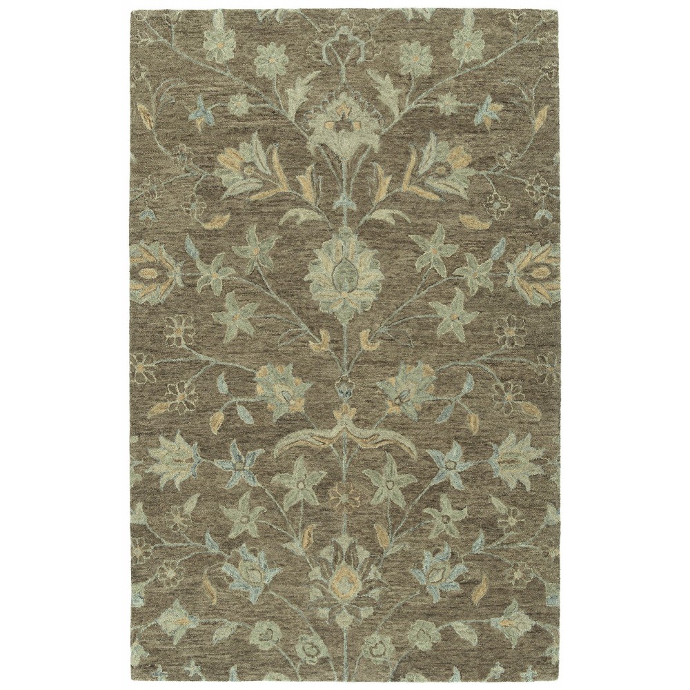 Kaleen Chancellor Collection Dark Lightbrown Runner 2'6" x 8'