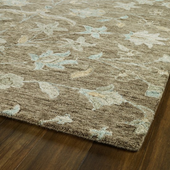 Kaleen Chancellor Collection Dark Lightbrown Runner 2'6" x 8'