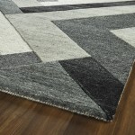 Kaleen Alzada Collection Charcoal Silver Throw Rug 3' x 5'