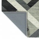 Kaleen Alzada Collection Charcoal Silver Throw Rug 3' x 5'