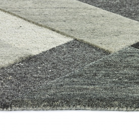 Kaleen Alzada Collection Charcoal Silver Area Rug 9' x 12'