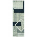 Kaleen Alzada Collection Blue Ivory Throw Rug 3' x 5'