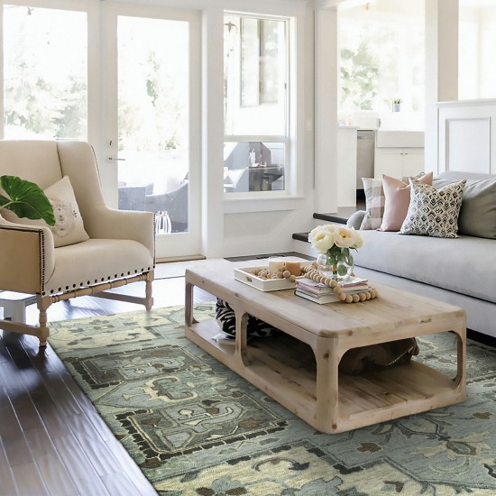 Kaleen Chancellor Collection Light Spa Area Rug 5' x 7'9"
