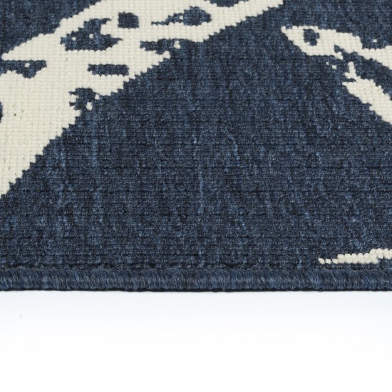 Kaleen Amalie Collection AML01-22 Navy Runner 2'2" x 8'