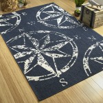 Kaleen Amalie Collection AML01-22 Navy Area Rug 3'6" x 5'6"