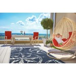 Kaleen Amalie Collection AML01-22 Navy Area Rug 3'6" x 5'6"