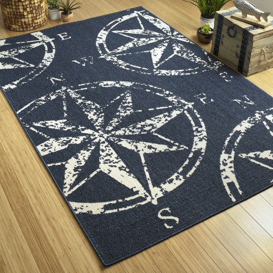 Kaleen Amalie Collection AML01-22 Navy Area Rug 5' x 7'6"