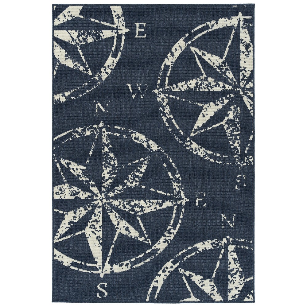 Kaleen Amalie Collection AML01-22 Navy Area Rug 7'2" x 10'5"