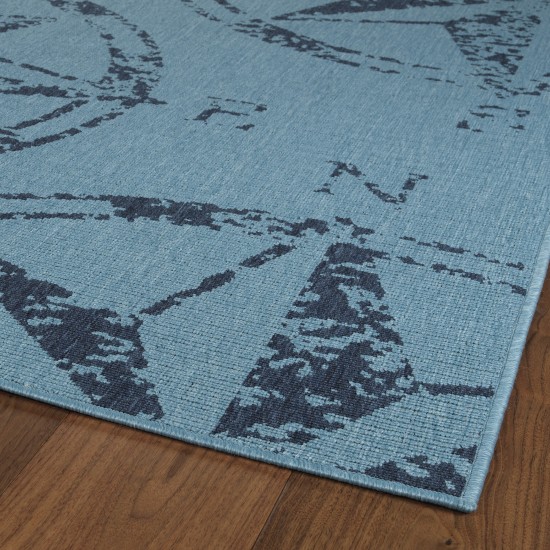 Kaleen Amalie Collection AML01-79 Light Blue Throw Rug 1'9" x 3'