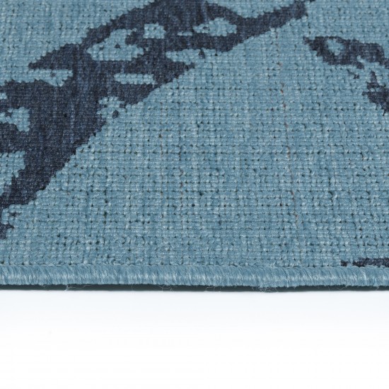 Kaleen Amalie Collection AML01-79 Light Blue Throw Rug 2'5" x 3'9"