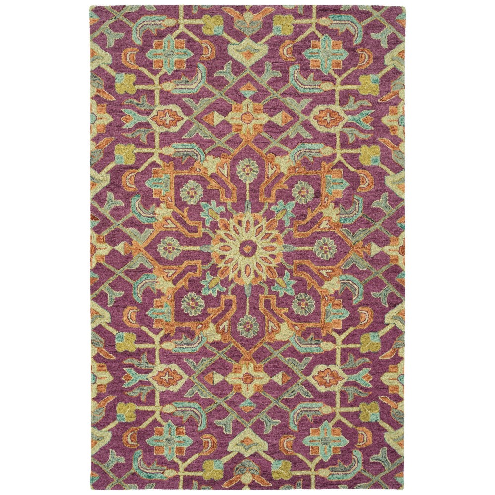 Kaleen Chancellor Collection Dark Plum Throw Rug 2' x 3'