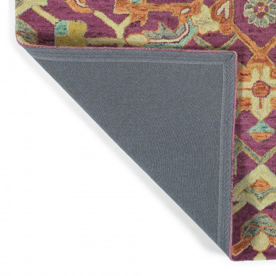 Kaleen Chancellor Collection Dark Plum Throw Rug 2' x 3'