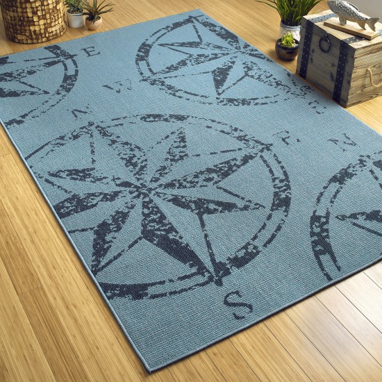 Kaleen Amalie Collection AML01-79 Light Blue Area Rug 5' x 7'6"