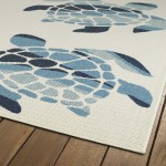 Kaleen Amalie Collection Ivory LtBlue Throw Rug 1'9" x 3'