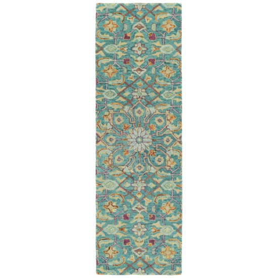 Kaleen Chancellor Collection Dark Teal Throw Rug 2' x 3'