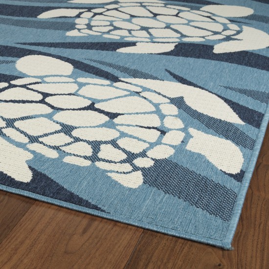 Kaleen Amalie Collection AML02-79 Light Blue Throw Rug 1'9" x 3'