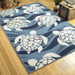 Kaleen Amalie Collection AML02-79 Light Blue Throw Rug 2'5" x 3'9"