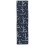 Kaleen Amalie Collection AML03-22 Navy Throw Rug 1'9" x 3'