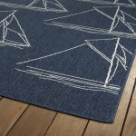 Kaleen Amalie Collection AML03-22 Navy Throw Rug 1'9" x 3'