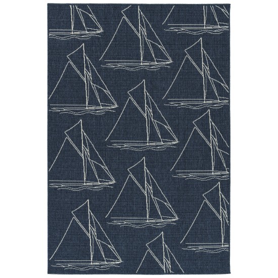 Kaleen Amalie Collection AML03-22 Navy Runner 2'2" x 8'