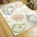 Kaleen Amalie Collection AML04-01 Ivory Throw Rug 1'9" x 3'