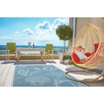 Kaleen Amalie Collection AML04-79 Light Blue Area Rug 3'6" x 5'6"