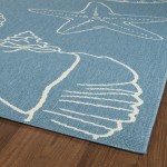 Kaleen Amalie Collection AML04-79 Light Blue Area Rug 7'2" x 10'5"