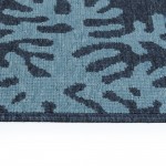 Kaleen Amalie Collection Navy LtBlue Throw Rug 1'9" x 3'